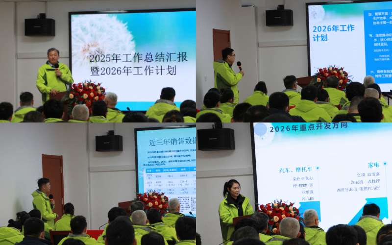 青島中新華美塑料有限公司年終總結會